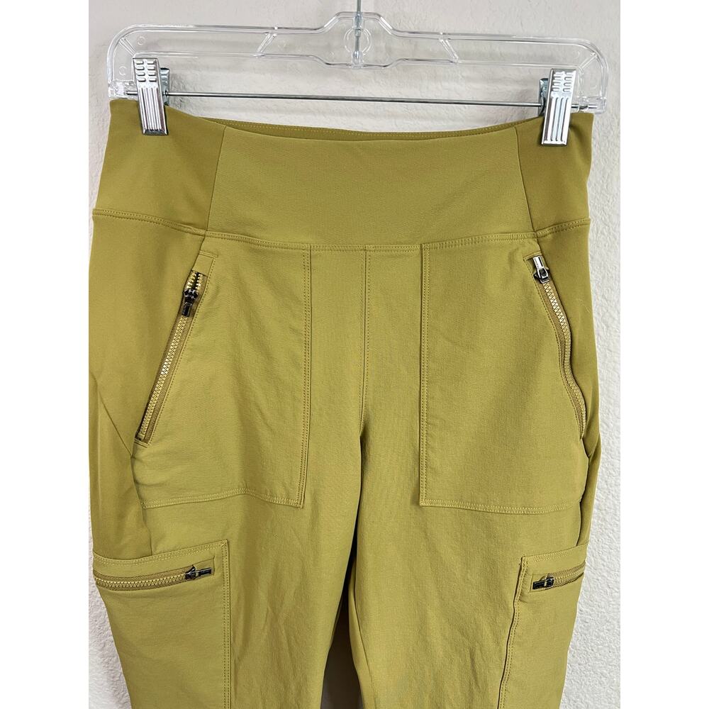Athleta Headlands Hybrid Cargo ll Tight Leggings Women's 6 Green Hiking Pants - Picture 2 of 6
